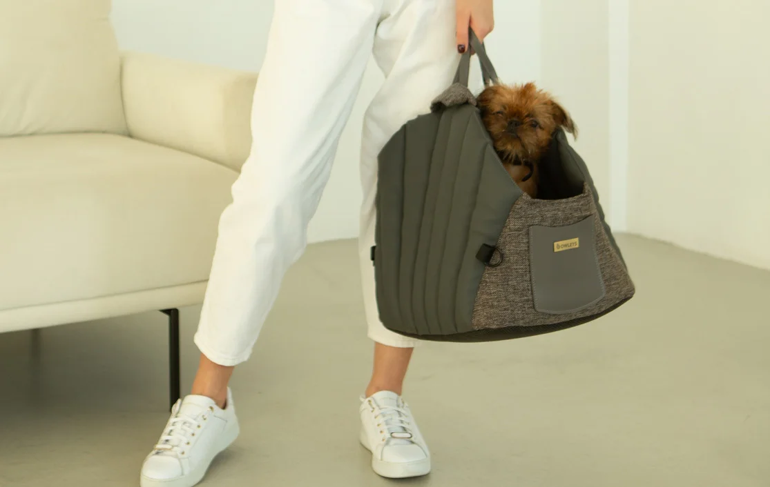 Dog Carrier Purse for Bedlington Terrier